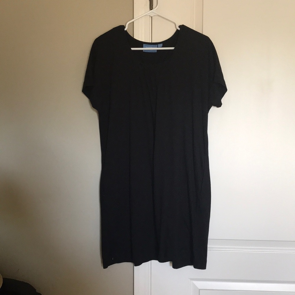 Black soft cotton dress